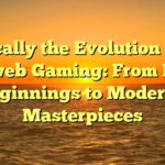 Typically the Evolution of On the web Gaming: From Early on Beginnings to Modern day Masterpieces