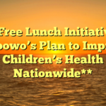 **Free Lunch Initiative: Prabowo’s Plan to Improve Children’s Health Nationwide**